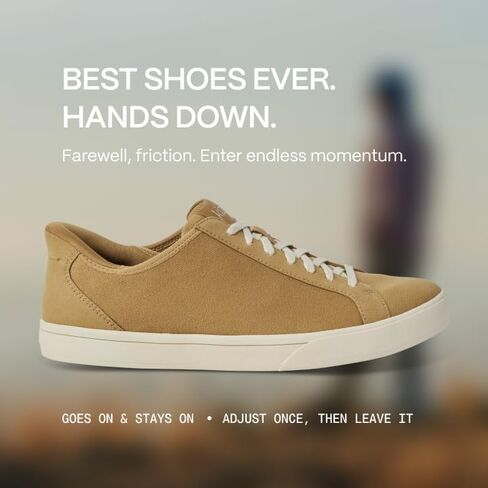 Kizik Irvine Slip On Sneakers: Low-Profile Stretch Canvas, Rubber Soles, Casual Shoes for Women & Men, Hands Free Convenience, Wide Toe Box Options in Saudi Arabia