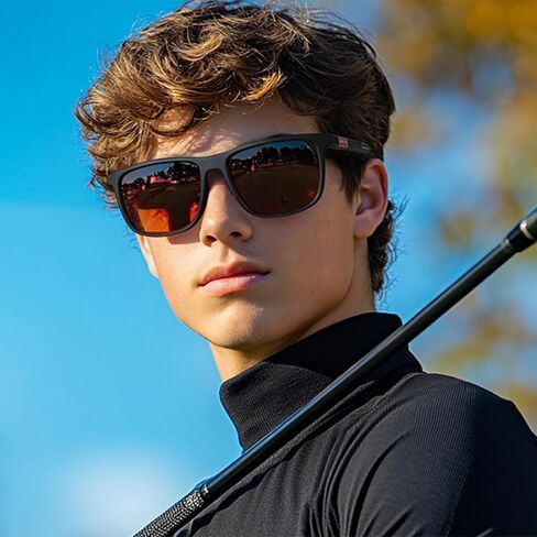 ZENOTTIC Square Polarized Sunglasses for Men - Lightweight TR90 Frame 100% UV Blocking Shades for Driving Fishing Golf Sports in Kuwait