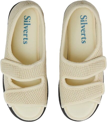 Silverts Diabetic Sandals for Women | Extra-Wide Non-Slip Comfortable Slippers for Elderly, Swelling, Sensitive Feet in Saudi Arabia