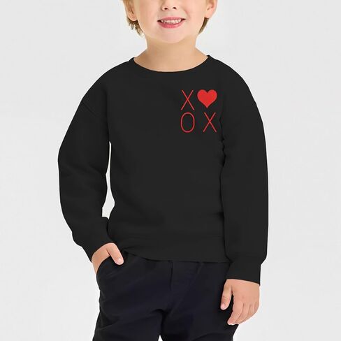 Toddler Baby Boy Valentines Day Sweatshirt Mr Steal Your Heart Long Sleeve Shirt XOXO Crewneck Pullover Top Outfit in Saudi Arabia