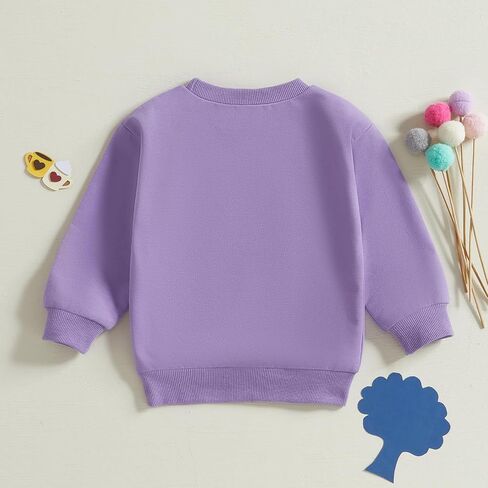 Toddler Baby Girl Boy Mardi Gras Outfit Letter Sweatshirt Long Sleeve T-Shirt Tops Fall Clothes in Kuwait
