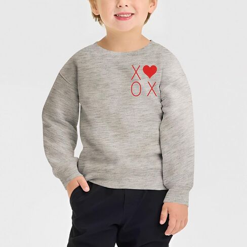 Toddler Baby Boy Valentines Day Sweatshirt Mr Steal Your Heart Long Sleeve Shirt XOXO Crewneck Pullover Top Outfit in Saudi Arabia