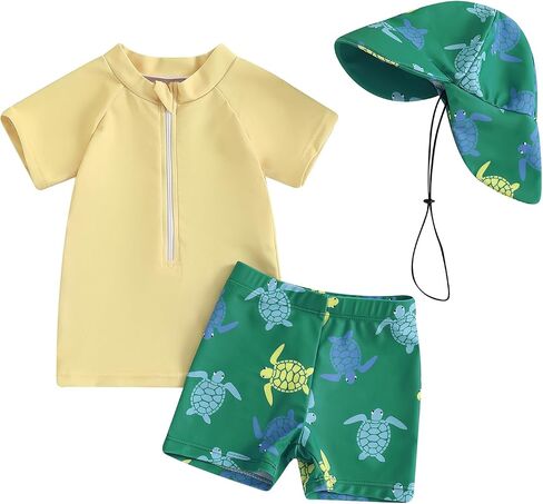 Duanyozu Baby Boys Swimsuit Long Sleeve Rash Guard ملابس السباحة الصغيرة in Saudi Arabia