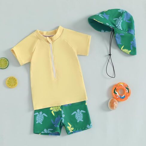 Duanyozu Baby Boys Swimsuit Long Sleeve Rash Guard ملابس السباحة الصغيرة in Saudi Arabia