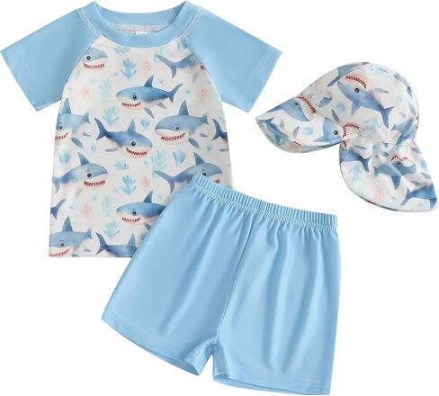 Duanyozu Baby Boys Swimsuit Long Sleeve Rash Guard ملابس السباحة الصغيرة in Saudi Arabia