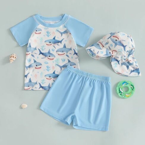 Duanyozu Baby Boys Swimsuit Long Sleeve Rash Guard ملابس السباحة الصغيرة in Saudi Arabia