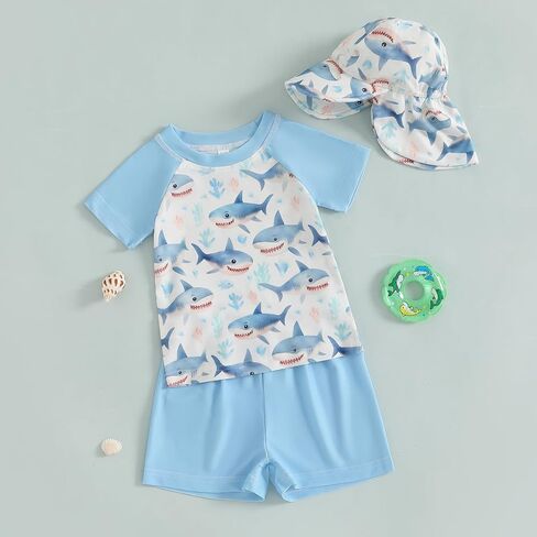 Duanyozu Baby Boys Swimsuit Long Sleeve Rash Guard ملابس السباحة الصغيرة in Saudi Arabia