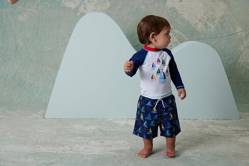 Little Me Clothes for Baby Boys' Swimsuit Trunks, 6 Months - 4 Toddler in Saudi Arabia