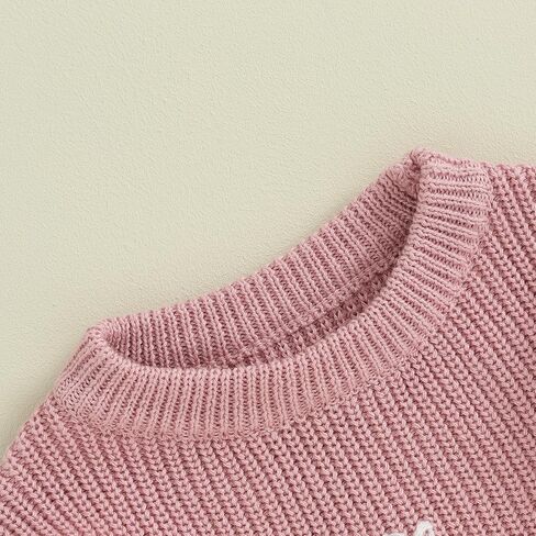 Mubineo Baby Girl Winter Clothes Cute Flower Sweater Crewneck Pullover Long Sleeve Knit Newborn Infant Sweaters in Saudi Arabia