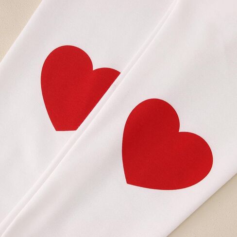 Ritatte Mommy و Me Valentine Day Wood Love Heart Graphic Family مطابقة للبلوزات الطاحونة الطويلة. in Saudi Arabia