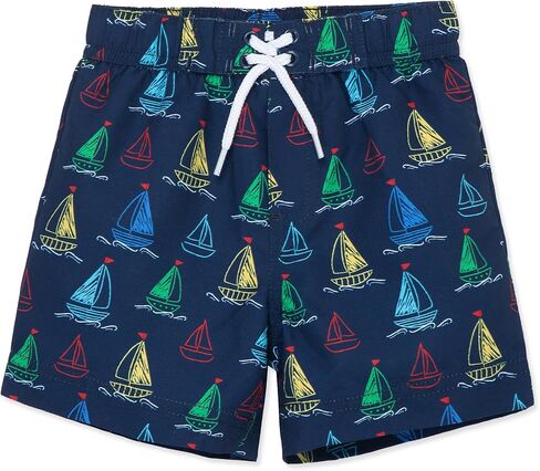 Little Me Clothes for Baby Boys' Swimsuit Trunks, 6 Months - 4 Toddler in Saudi Arabia