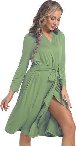 Maternity Robe with Matching Swaddle Set, Mommy Me Set Soft Women Maternity Sleepwear Bathroom Long Sleeves Robe in Saudi Arabia