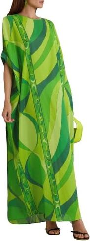 Fancy Summer Dress,Maternity Wear Kaftan,Boho Maxi Cotton Dress,Home wear Caftan,Holiday Fancy Dress,Luxury BechCover Up Kaftan Green in Saudi Arabia