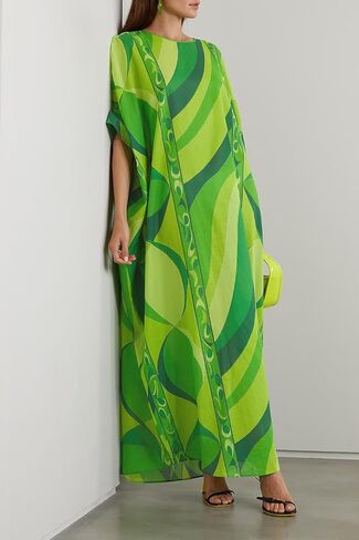Fancy Summer Dress,Maternity Wear Kaftan,Boho Maxi Cotton Dress,Home wear Caftan,Holiday Fancy Dress,Luxury BechCover Up Kaftan Green in Saudi Arabia
