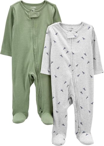Simple Joys by Carter's Unisex Baby 2-Pack 2-Way Zip Textured Sleep and Play in Saudi Arabia
