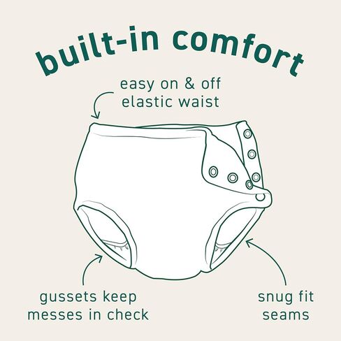 green sprouts Unisex-Adult Snap Swim Diaper in Saudi Arabia