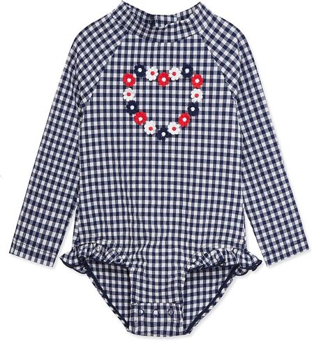 Little Me Clothes for Baby Girls' Full Coverage Rash Guard, 6 Months - 4 Toddler in Kuwait