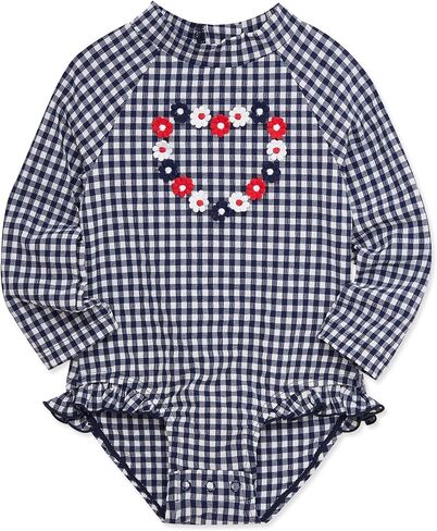Little Me Clothes for Baby Girls' Full Coverage Rash Guard, 6 Months - 4 Toddler in Kuwait