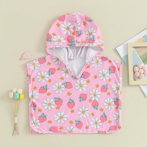 Baby Girls Boys Hooded Beach Towels Swimsuit Cover Up Toddler Baby Pool Bath Poncho Towel Cloak Bathing Suit Cover-Up in Saudi Arabia