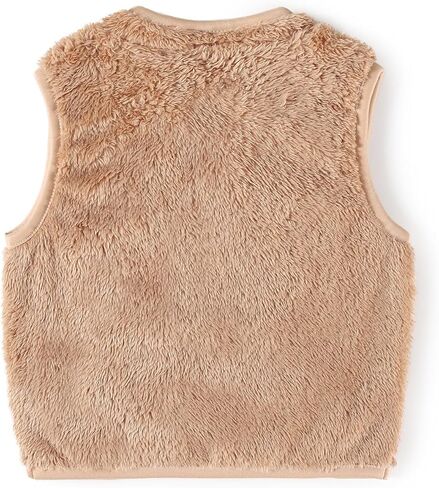 Baby Boys Girls Fleece Vest Zip Up Cute Bear Jackets Fuzzy Fall Winter Warm Clothes Newborn Outwear for Toddler Infant in Kuwait