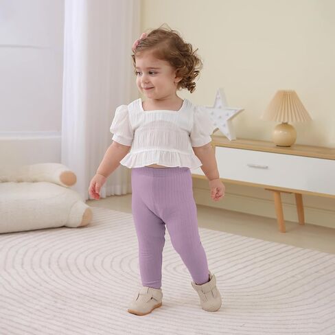 DREAM BUS Baby Girl Boy Pants Toddler Leggings Solid Ribbed Toddler Sweatpants Infant Newborn Leggings Baby Boy Jogger Pants in Saudi Arabia