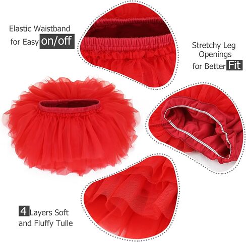 Toddler Baby Girls Soft Tutu Skirt Skort with Diaper Cover for Baby Infant Kids Princess Tutu Skirt 0-4 T in Saudi Arabia