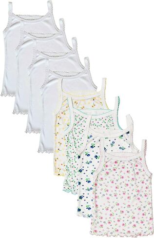 Girls' Cotton Camisole Tank Top Undershirt (Multipack) in Saudi Arabia