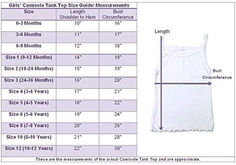 Girls' Cotton Camisole Tank Top Undershirt (Multipack) in Saudi Arabia