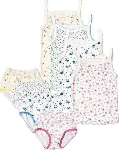Girls' Cotton Camisole Tank Top Undershirt (Multipack) in Saudi Arabia