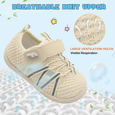 JOINFREE Toddler Shoes Baby Boys Girls Barefoot Shoes Kids Breathable Sneakers First Walking Shoes Sport Tennis Shoes in Saudi Arabia