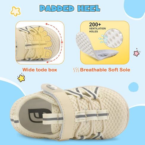 JOINFREE Toddler Shoes Baby Boys Girls Barefoot Shoes Kids Breathable Sneakers First Walking Shoes Sport Tennis Shoes in Saudi Arabia