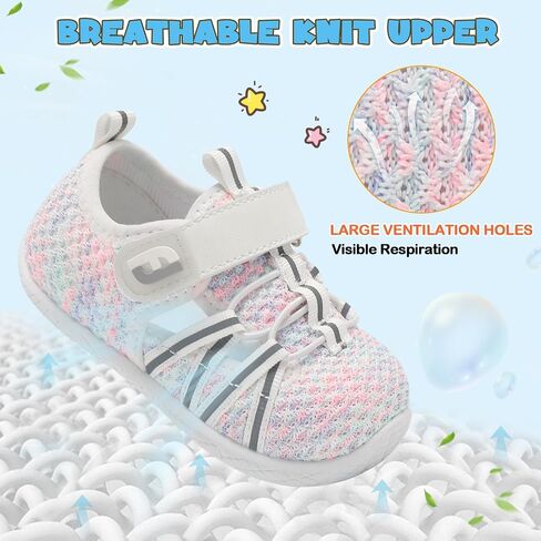 JOINFREE Toddler Shoes Baby Boys Girls Barefoot Shoes Kids Breathable Sneakers First Walking Shoes Sport Tennis Shoes in Saudi Arabia