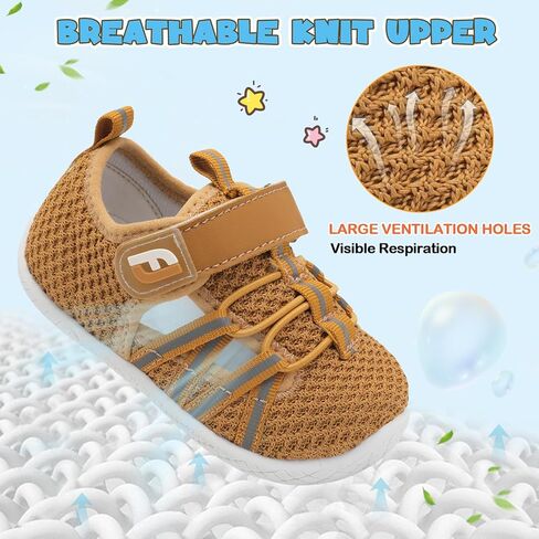 JOINFREE Toddler Shoes Baby Boys Girls Barefoot Shoes Kids Breathable Sneakers First Walking Shoes Sport Tennis Shoes in Kuwait