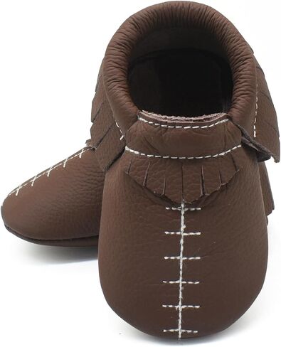 OWLOWLA Baby Moccasins Soft Sole Leather Baby Shoes Infant Toddler Pre-Walker Shoes Baby Boy Girl in Kuwait