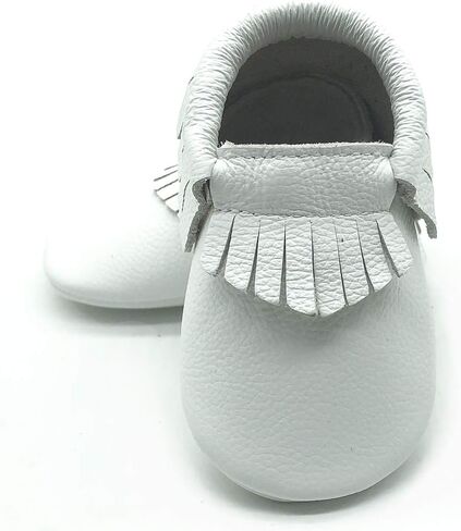 OWLOWLA Baby Moccasins Soft Sole Leather Baby Shoes Infant Toddler Pre-Walker Shoes Baby Boy Girl in Kuwait