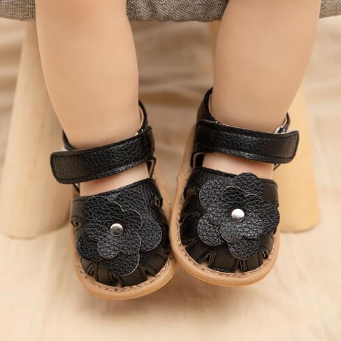 Babelvit Infant Baby Girl Boy Sandals Comfort Premium Summer Outdoor Casual Beach Shoes with Flower Bowknot Anti Slip Rubber Sole Newborn Toddler Prewalker First Walking Shoes in Saudi Arabia