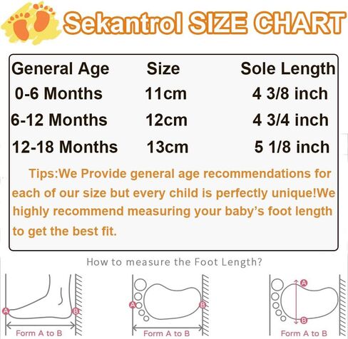 Sekantrol Baby Girls Boys Shoes ، طفل صغير رضيع ناعم ناعم غير زلة مسطحة كسول لطيف ، in Saudi Arabia