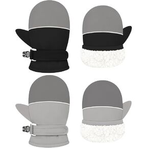 Sarfel Toddler Snow Gloves Toddler Waterproof Mittens Baby Winter Mittens Infant Gloves Toddler Ski Gloves for Kids Mittens