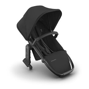 UPPAbaby RumbleSeat V3 Second Lower Seat - Compatible with Vista V2 and Vista V3 - All-Weather Seat + Magnetic Buckle – Adapters Included - Greyson (Charcoal Mélange/Carbon Frame/Saddle Leather)