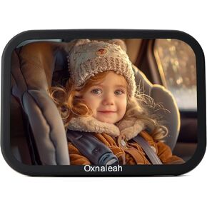 Car Mirror for Baby,Shake proof,Shatterproof Baby Car Mirror for Safe Travel, 360° Rotation, Clear Wide View, Easy Install, Perfect Baby Car Seat Accessory