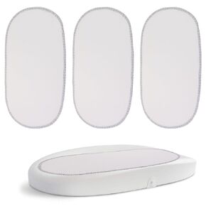 Changing Pad Cover Comapatible with Hatch Grow Smart Changing Pad,3 Pack Reusable Changing Pad Liner for Hatch,Soft and Waterproof(Changing pad Liner only)