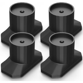 ICERO Baby Gate Extender Wall Protector (4 Pack) Pressure Mounted Gates Extension Kit Extends 1.1-3.5 inches Child Safety Gates and Protect Walls & Doorways from Pet & Dog Gates,Work on Stairs,Black