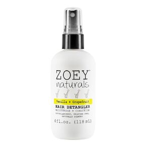 Zoey Naturals - Vanilla Grapefruit Hair Detangler Spray for Kids - Moisturizes Scalp & Fights Tangles & Dry Hair - Non-Toxic Tear-Free Leave-In Conditioner Treatment for Babies - Made in the USA, 4 Oz