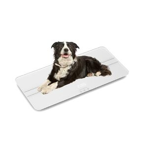 unipaws Digital Pet Scale MAX 220lbs, Medium-Small Veterinary Scale for Dogs Cats, Baby Scale with 3 Weighing Modes, Lbs, Kg, St, 27 x 13 Inches LCD Platform Scale, Accuracy: ±10g