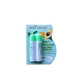 Salt Range Baby's Moisturizing Lip Balm, Safe & Gentle, No Alcohol, 0.18 oz, 2 Pack
