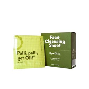 Oli Facial Paper Soap, Cleansing Melts Face Cleanser | Water-Activated Face Wash to Remove SPF and Light Makeup | Natural Dry Sheet - Travel Size, Compact & Easy - 20pcs