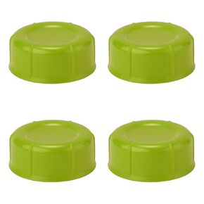 4pcs Travel Bottle Caps for Dr Brown & Medela Bottles, BPA Free Narrow Baby Bottle Lids Replacement No Leak Storage Cap Accessories Parts for Ameda Evenflo Gerber Baby Bottles (White)