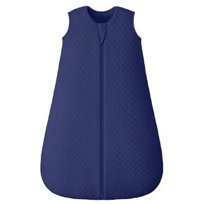 Baby Sleep Sack 6-12 Months 2.5 TOG, Winter Cotton Sleep Sacks Newborn and Infant, Warm Quilted Baby Wearable Blanket, Newborn Sleeping Bag with 2-Way Zipper Blue 1 Pack