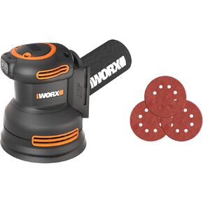 WORX 20V Random Orbital Sander, 5-in-1 Cordless Multi-Sander,Electric Sander with Battery and Charger, WX820L