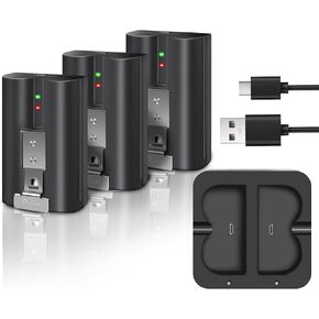 بطارية بديلة 3 عبوات 3.65V 6040mAh طاقة ليثيوم أيون لجرس الباب الدائري 2/3/4 ، كاميرات الأضواء ، واللصق-قابلة لإعادة الشحن ، مثالية للاستخدام الداخلي/الخارجي